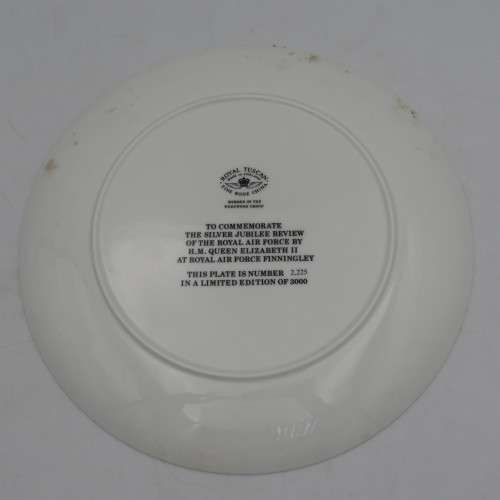 Royal Tuscan Royal Air Force review by H.M Queen Elizabeth II commemorative plate #2225 of 3000
