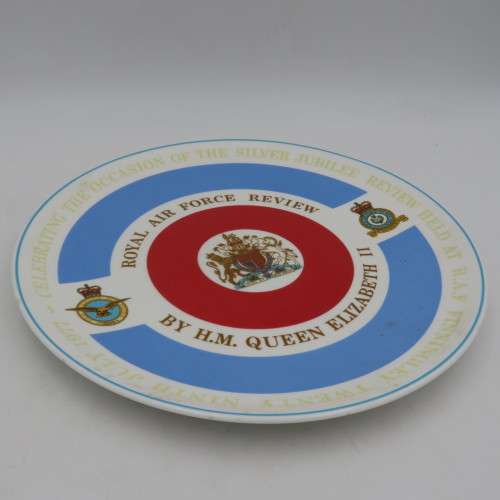 Royal Tuscan Royal Air Force review by H.M Queen Elizabeth II commemorative plate #2225 of 3000