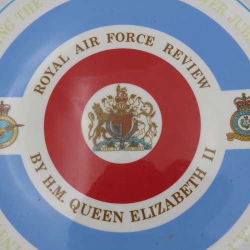 Royal Tuscan Royal Air Force review by H.M Queen Elizabeth II commemorative plate #2225 of 3000