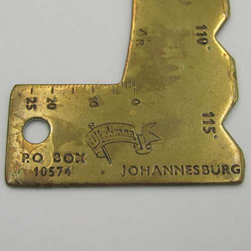 Vintage brass Wickman tailormade rock drills measuring tool