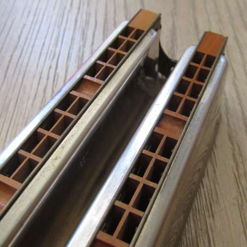 Vintage Hohner model 267 double decker 48 Chord harmonica - rarely seen