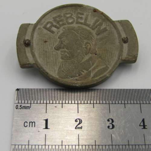 WW1 July 1915 Rebellion trench art piece of I. Joubert Rebel 9664 - very unique piece