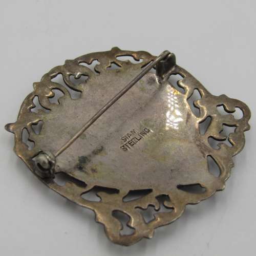 Vintage SIAM Sterling silver brooch - weighs 10,7 grams