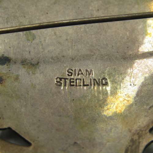 Vintage SIAM Sterling silver brooch - weighs 10,7 grams