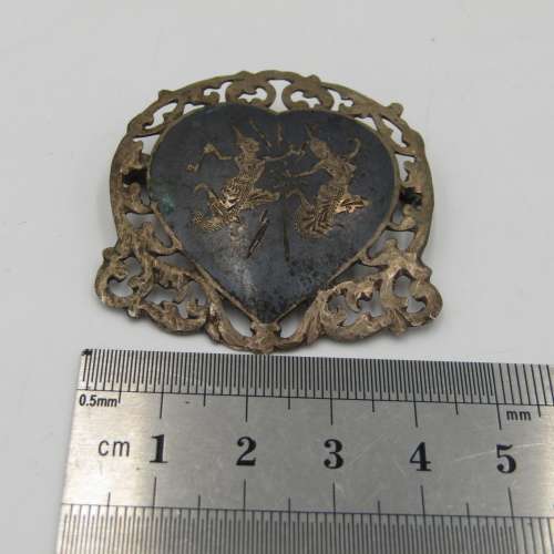Vintage SIAM Sterling silver brooch - weighs 10,7 grams