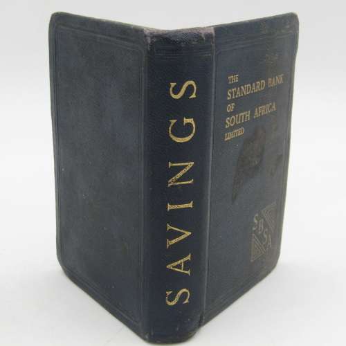 Vintage Standard Bank of South Africa book shaped money box