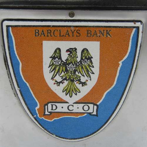 Vintage Barclay Bank Table mounain money box