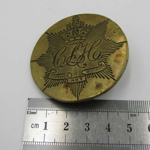 Boer War period Calcutta Light Horse Belt Buckle