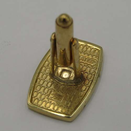 Set of 24 kt gold plated Trust Bank cufflinks