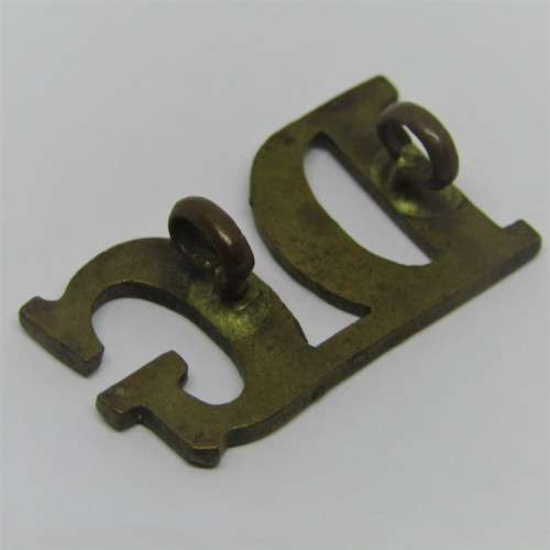 Dragoon Guards brass shoulder title