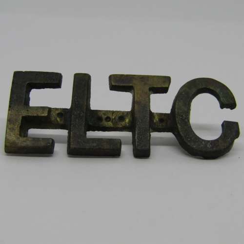 Boer War East London Town Guard shoulder title