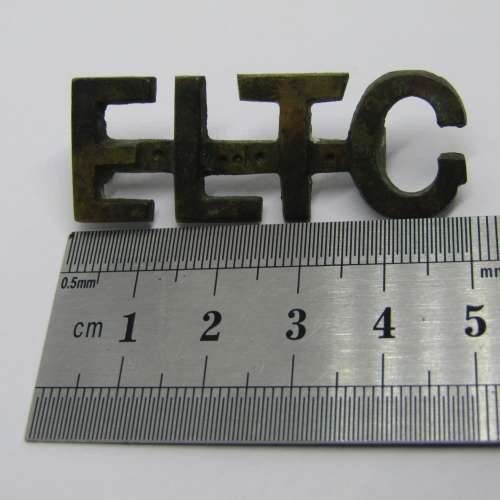 Boer War East London Town Guard shoulder title