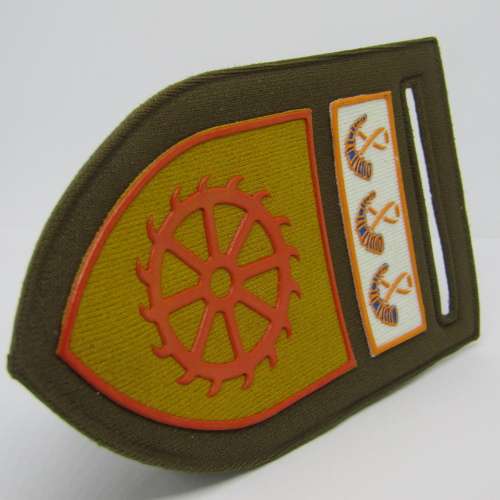 Pair of SADF Regiment de Wet tupperware flashes with OFS command bar