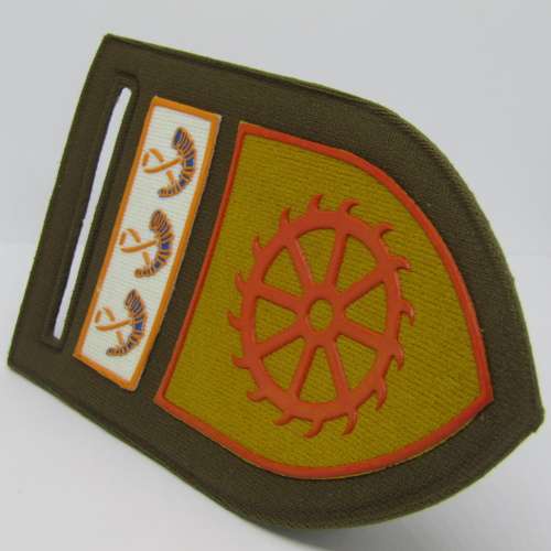 Pair of SADF Regiment de Wet tupperware flashes with OFS command bar