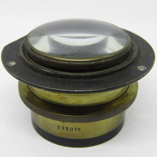 Antique brass lens - f6,8 to f45 - serial 223078