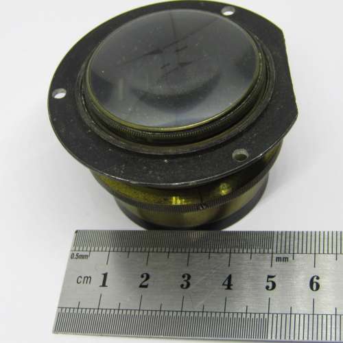 Antique brass lens - f6,8 to f45 - serial 223078