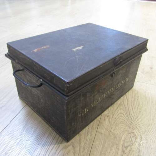 Sir Melmoth Osborn (1834 - 1899) antique metal safety box with key