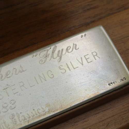 The Magnificent silver replica of the Wright Brothers Aeroplane - model # 583 of 1000