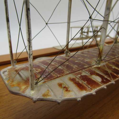 The Magnificent silver replica of the Wright Brothers Aeroplane - model # 583 of 1000