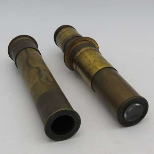 Lot of antique brass camera and microscope spares