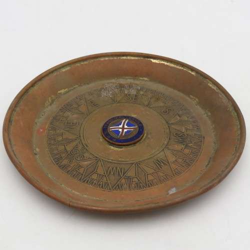 Vintage R.M.S Transvaal castle copper trinket bowl