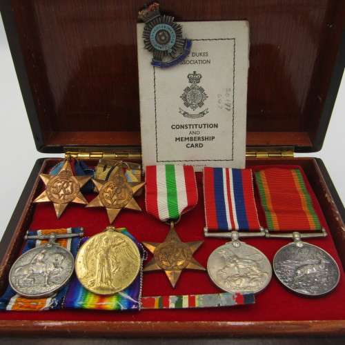 WW1 / WW2 Father and Son medal group - WW1 Pair to Pte. LJDM Kotze