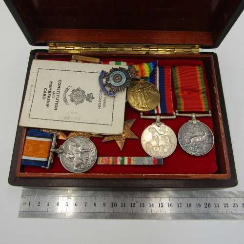 WW1 / WW2 Father and Son medal group - WW1 Pair to Pte. LJDM Kotze