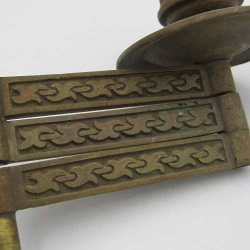 Antique brass extendable candle stick