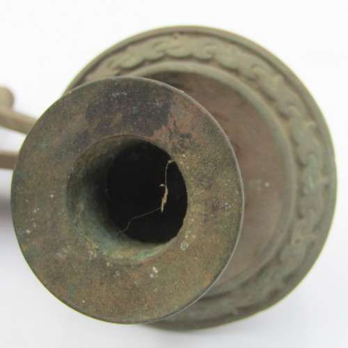 Antique brass extendable candle stick