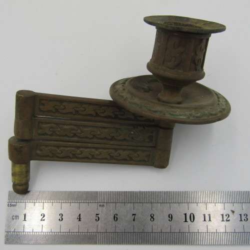 Antique brass extendable candle stick