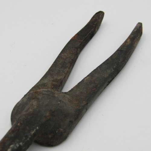 Vintage cast iron coal stove tool for lids