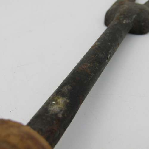 Vintage cast iron coal stove tool for lids