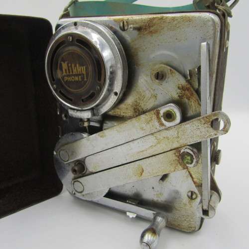 1930`s Japanese Milky Phone portable gramophone - working - minor TLC needed