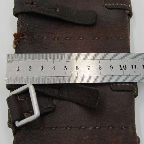 WW1 Swedish Mauser leather ammo bandolier