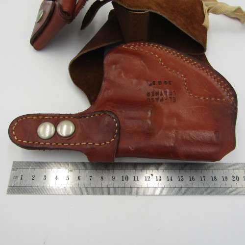 El-Paso leather body holster and ammo pouch for .38 revolver