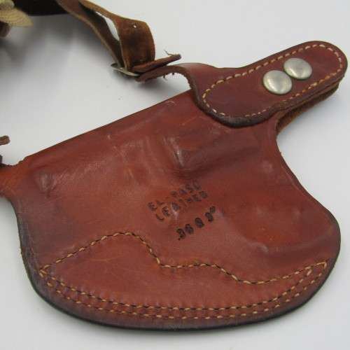 El-Paso leather body holster and ammo pouch for .38 revolver