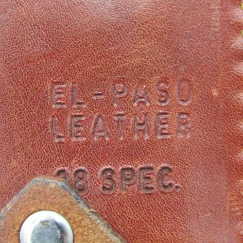 El-Paso leather body holster and ammo pouch for .38 revolver