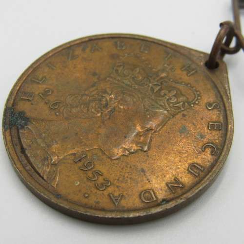 1953 Coronation medallion presented by Bulawayo