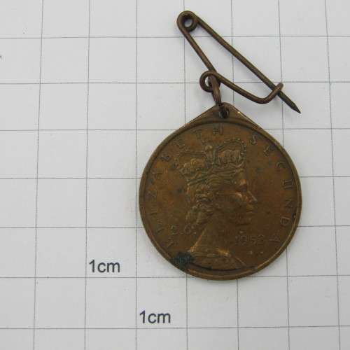 1953 Coronation medallion presented by Bulawayo