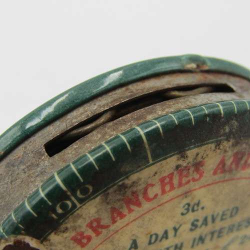 Vintage National Bank of South Africa 3d savings tin