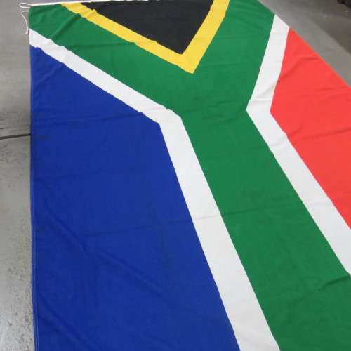 Very large South African flag - 270 cm x 180 cm - some marks
