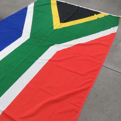 Very large South African flag - 270 cm x 180 cm - some marks
