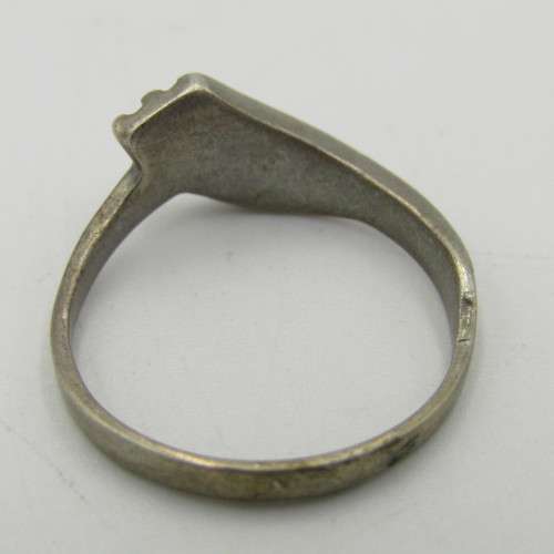 Vintage Sterling silver ring - weighs 1,9g - size M 1/2