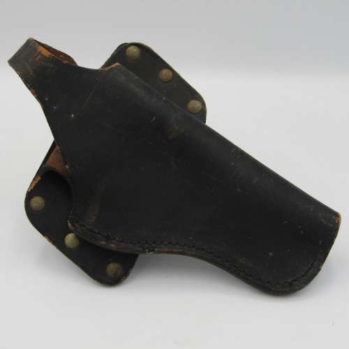 Vintage black leather SPJ 28/94 pistol holder