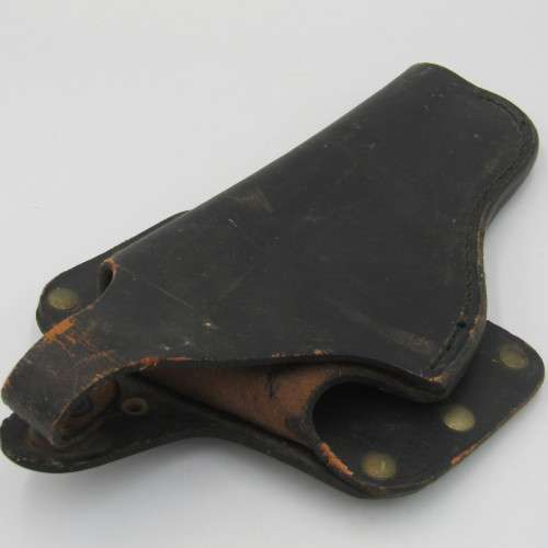 Vintage black leather SPJ 28/94 pistol holder
