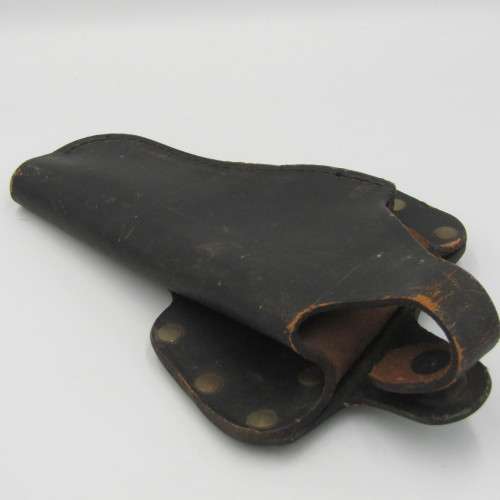 Vintage black leather SPJ 28/94 pistol holder