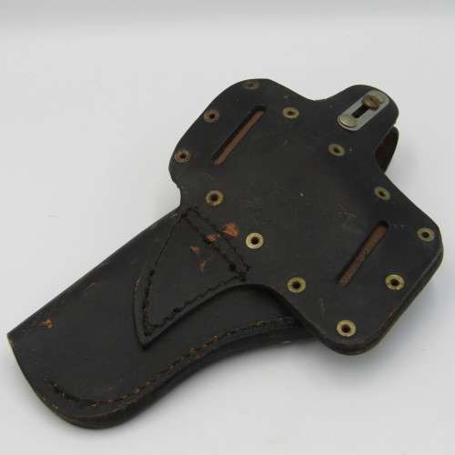 Vintage black leather SPJ 28/94 pistol holder