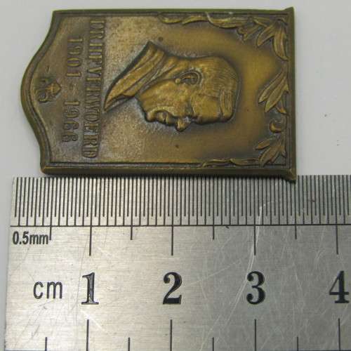 Pair of silver and Bronze Dr HF Vervoerd plaques
