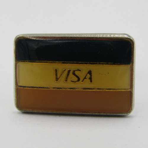 Pair of vintage VISA cufflinks