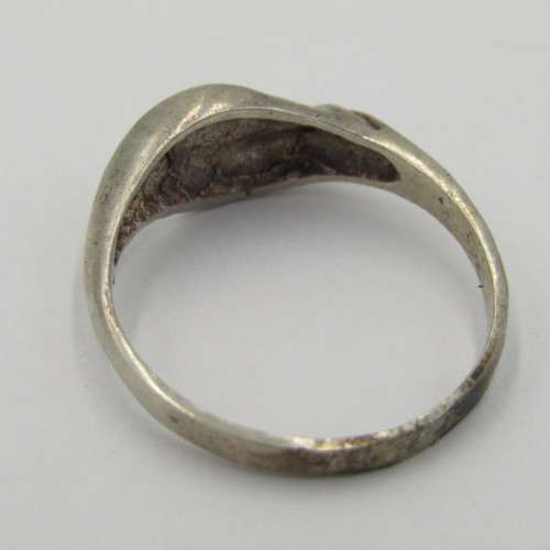 Vintage Sterling silver ring - weighs 2,2g - size Q 1/2